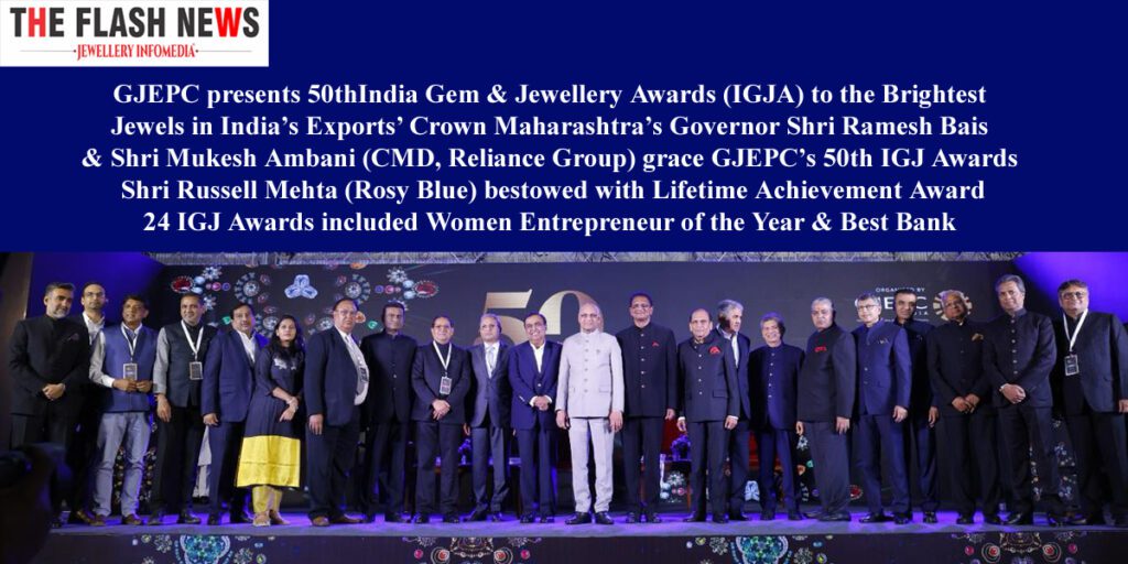 GJEPC presents 50thIndia Gem & Jewellery Awards (IGJA)